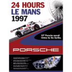 poster 24h du mans porsche vintage