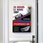 poster 24h du mans porsche vintage
