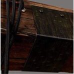 industrial wood chandelier