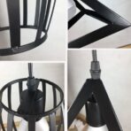 black geometric lighting