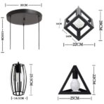 black geometric lighting