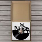 french bulldog clock