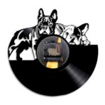 french bulldog clock