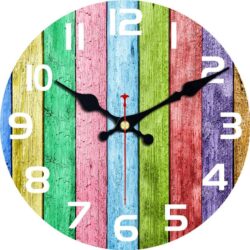 multicolor wall clock