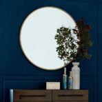 vintage round mirror
