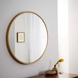 vintage round mirror