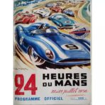 24 hour du mans vintage poster