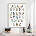 poster abecedaire vintage