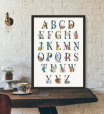 poster abecedaire vintage