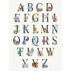 poster abecedaire vintage