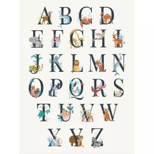 poster abecedaire vintage