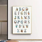 poster abecedaire vintage