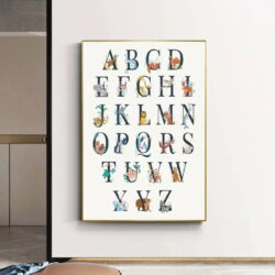 poster abecedaire vintage