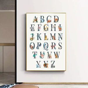 poster abecedaire vintage