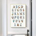 poster abecedaire vintage