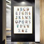 poster abecedaire vintage