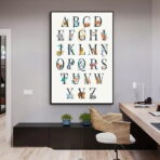 poster abecedaire vintage