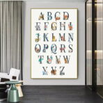poster abecedaire vintage