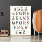 poster abecedaire vintage