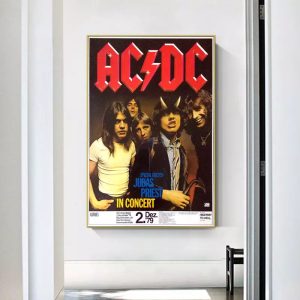 vintage acdc poster