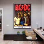 vintage acdc poster