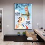 vintage aerial poster
