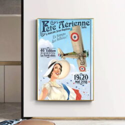vintage aerial poster
