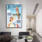 vintage aerial poster