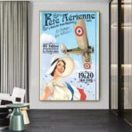 vintage aerial poster