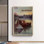 vintage aix les bains poster