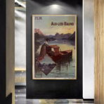 vintage aix les bains poster
