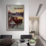 vintage aix les bains poster
