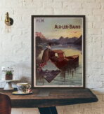 vintage aix les bains poster