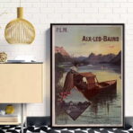 vintage aix les bains poster
