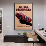 vintage alfa romeo poster