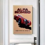 vintage alfa romeo poster