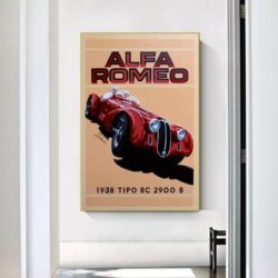 vintage alfa romeo poster