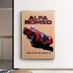vintage alfa romeo poster