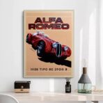 vintage alfa romeo poster