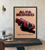 vintage alfa romeo poster