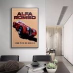 vintage alfa romeo poster