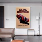 vintage alfa romeo poster