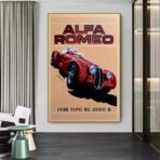 vintage alfa romeo poster
