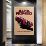 vintage alfa romeo poster