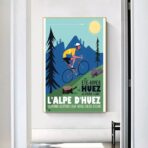 poster alpe dhuez design vintage