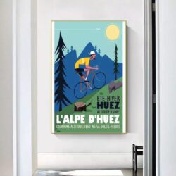 poster alpe dhuez design vintage