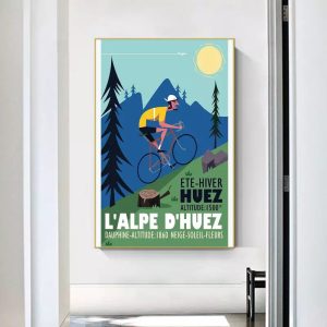 poster alpe dhuez design vintage