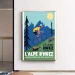poster alpe dhuez design vintage