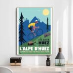 poster alpe dhuez design vintage