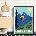 poster alpe dhuez design vintage